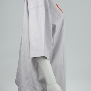 Áo thun oversize unisex - FACES RECORD (phiên bản trắng in đỏ)